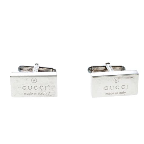 silver gucci pursr|gucci silver cufflinks.